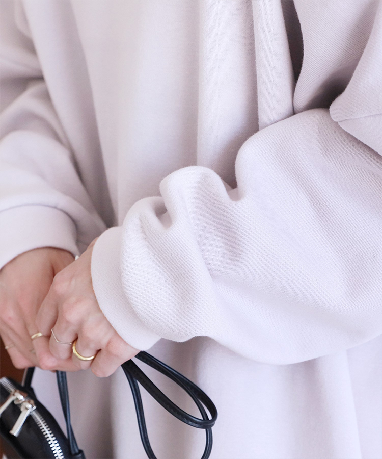 裏起毛ボリューム袖・ゆったりスウェット