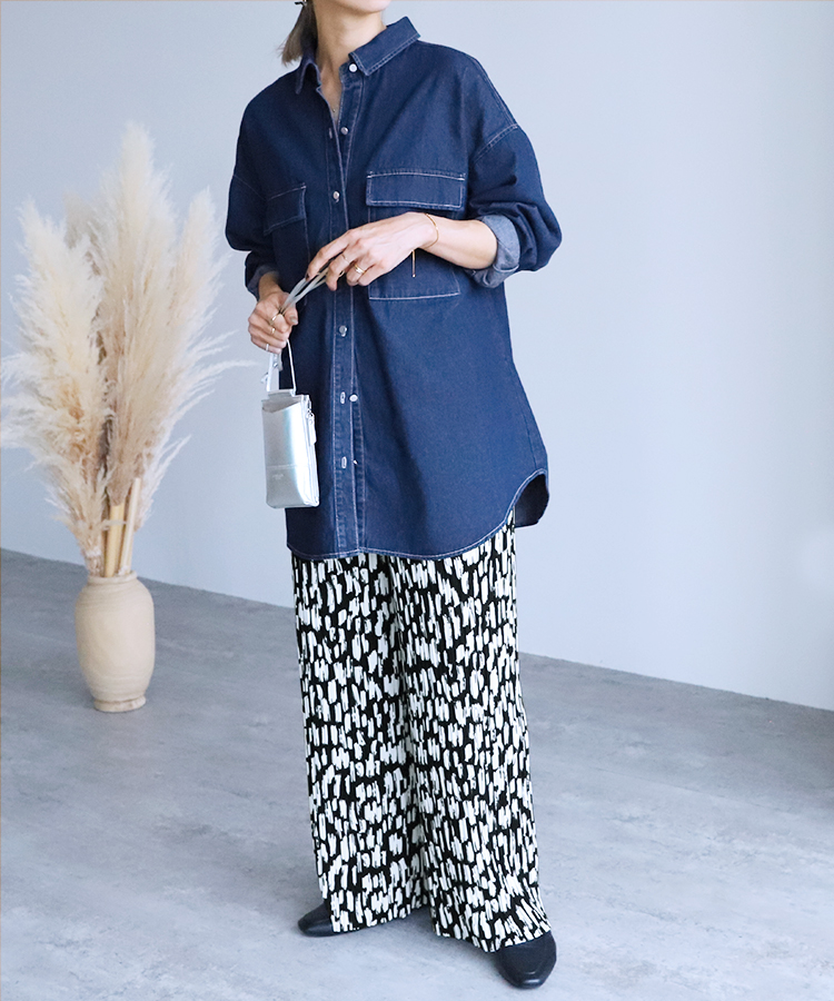 オーバーサイズデニムシャツジャケット