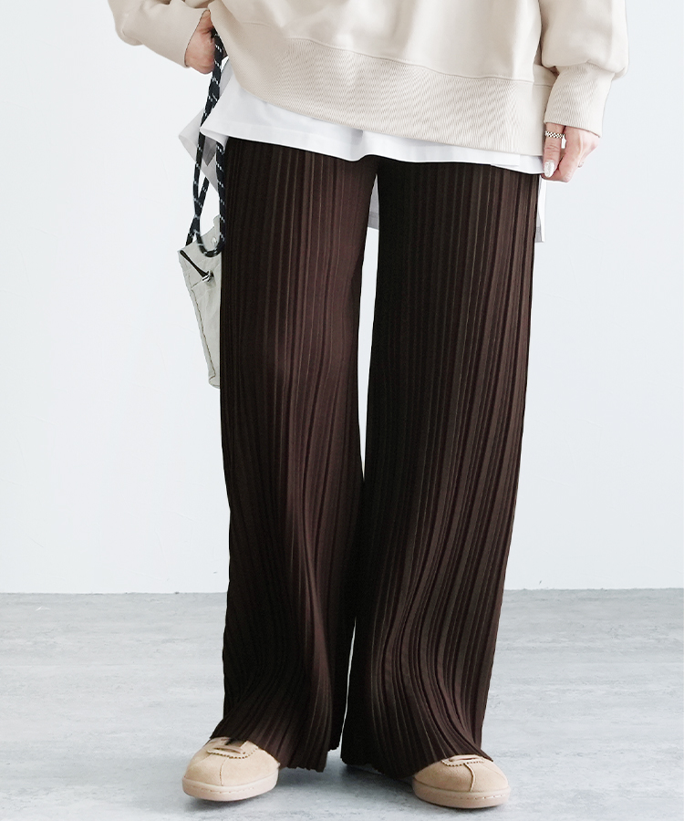 ランダムプリーツパンツ