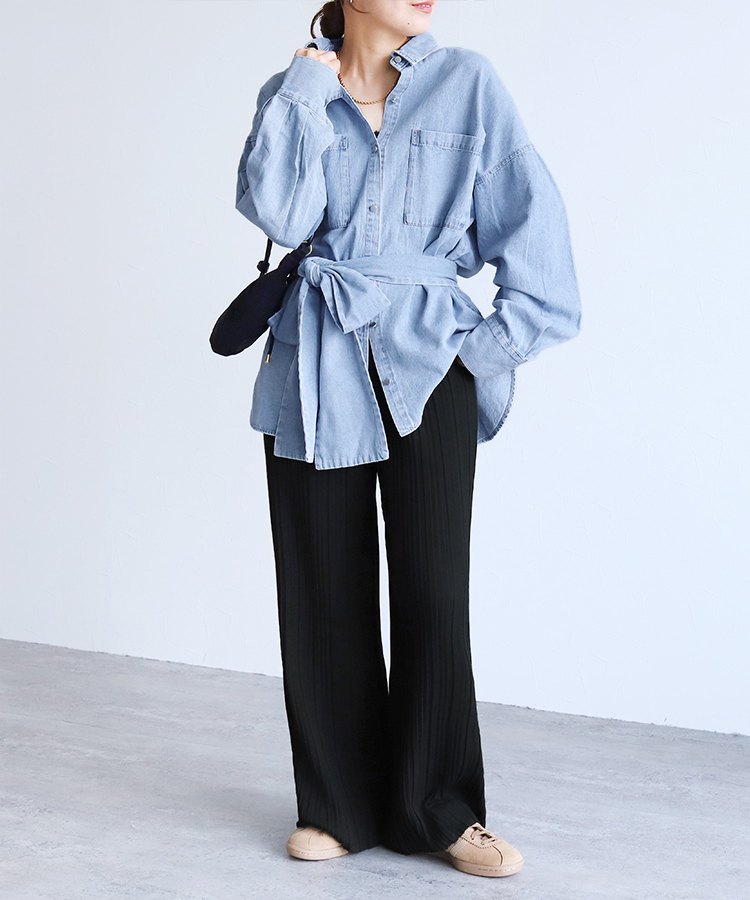 ランダムプリーツパンツ