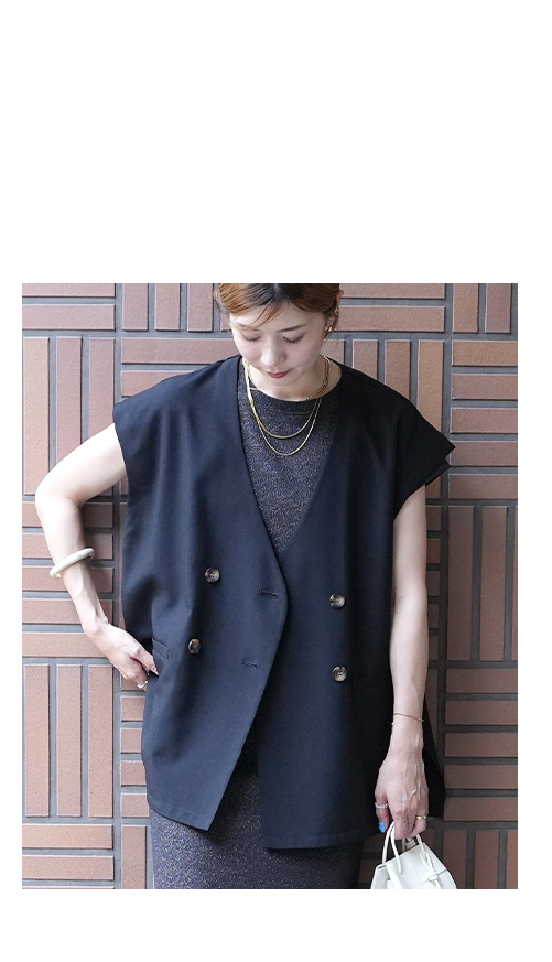 前後2wayワッフルラメロングワンピース