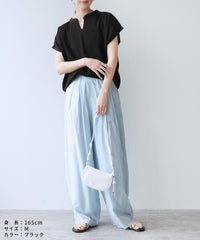スリットネックフレンチスリーブカットソー(bel-bs-528) メール便発送10 - サムネイル16