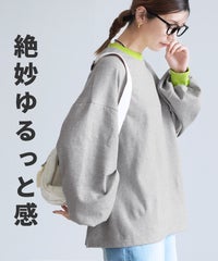 ビッグシルエット配色リブプルオーバー(R22214-k) メール便発送10 - サムネイル2