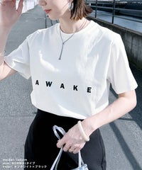 選べる2サイズ☆ロゴプリント半袖Tシャツ(R23132-k) メール便発送10 - サムネイル10