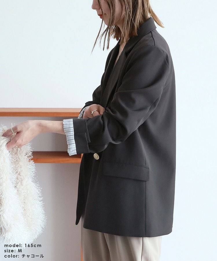 ツイル/ツイードテーラードジャケット(zn31370) 宅配便発送 | reca