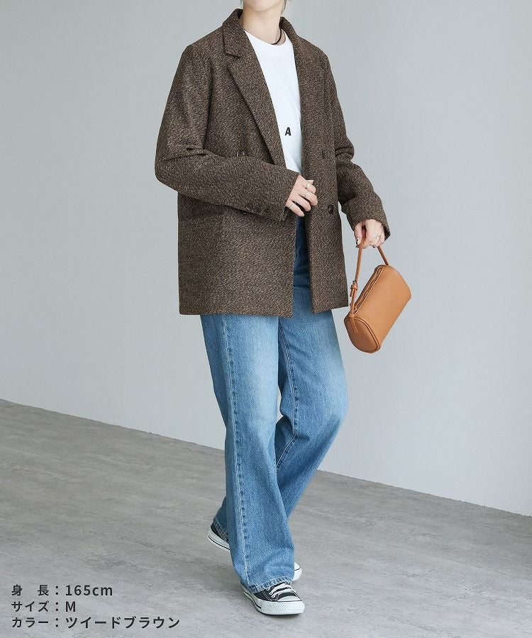 ツイル/ツイードテーラードジャケット(zn31370) 宅配便発送 | reca