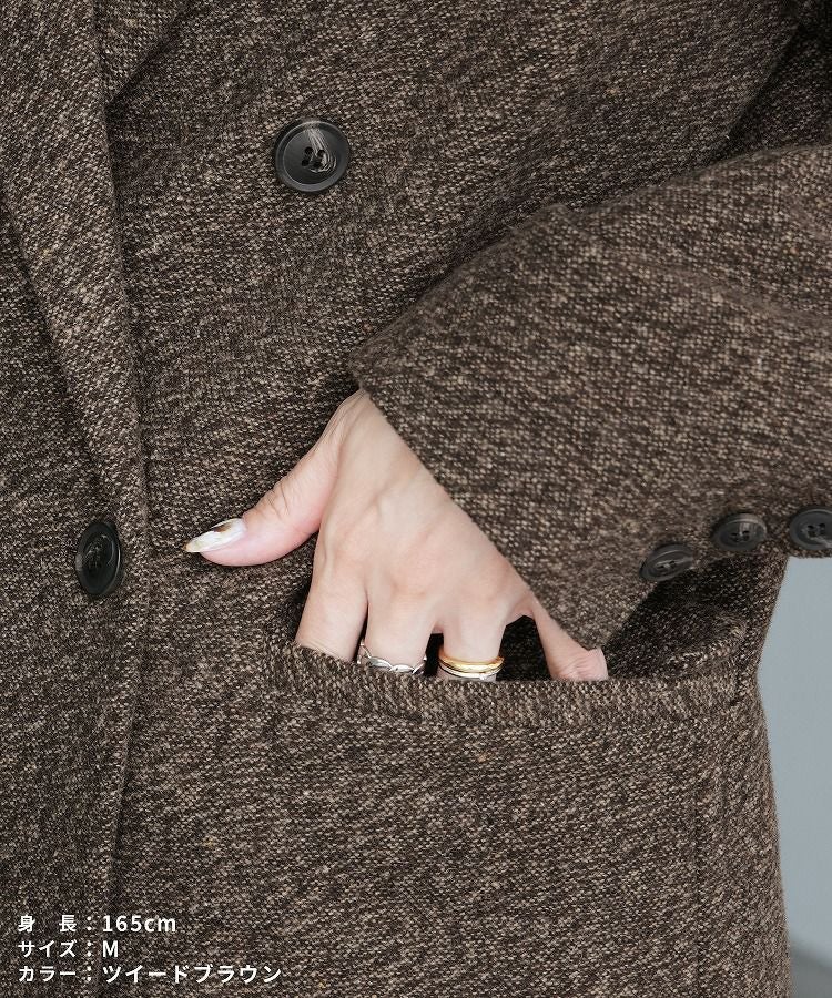 ツイル/ツイードテーラードジャケット(zn31370) 宅配便発送 | reca