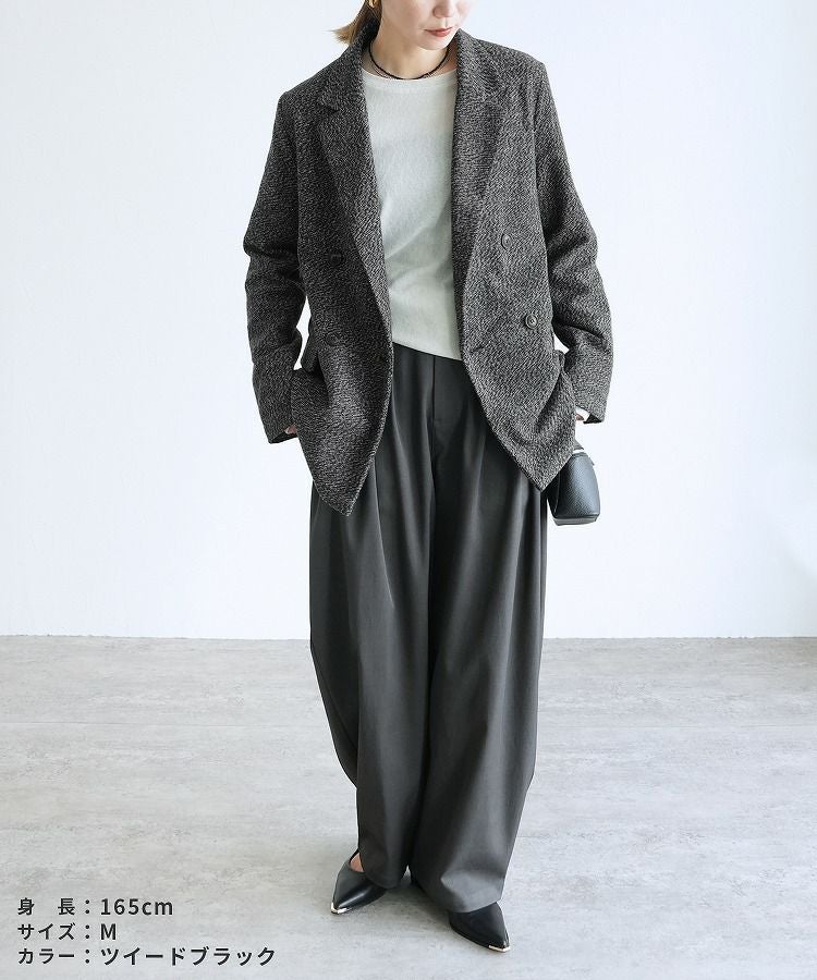 ツイル/ツイードテーラードジャケット(zn31370) 宅配便発送 | reca