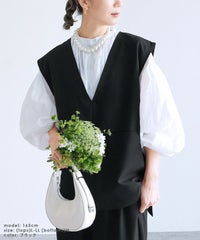 Vネックベスト×カーブパンツセット(bel-hr-0617-set1)(bel-hr-0615) 宅配便発送 - サムネイル12