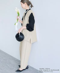 Vネックベスト×カーブパンツセット(bel-hr-0617-set1)(bel-hr-0615) 宅配便発送 - サムネイル22