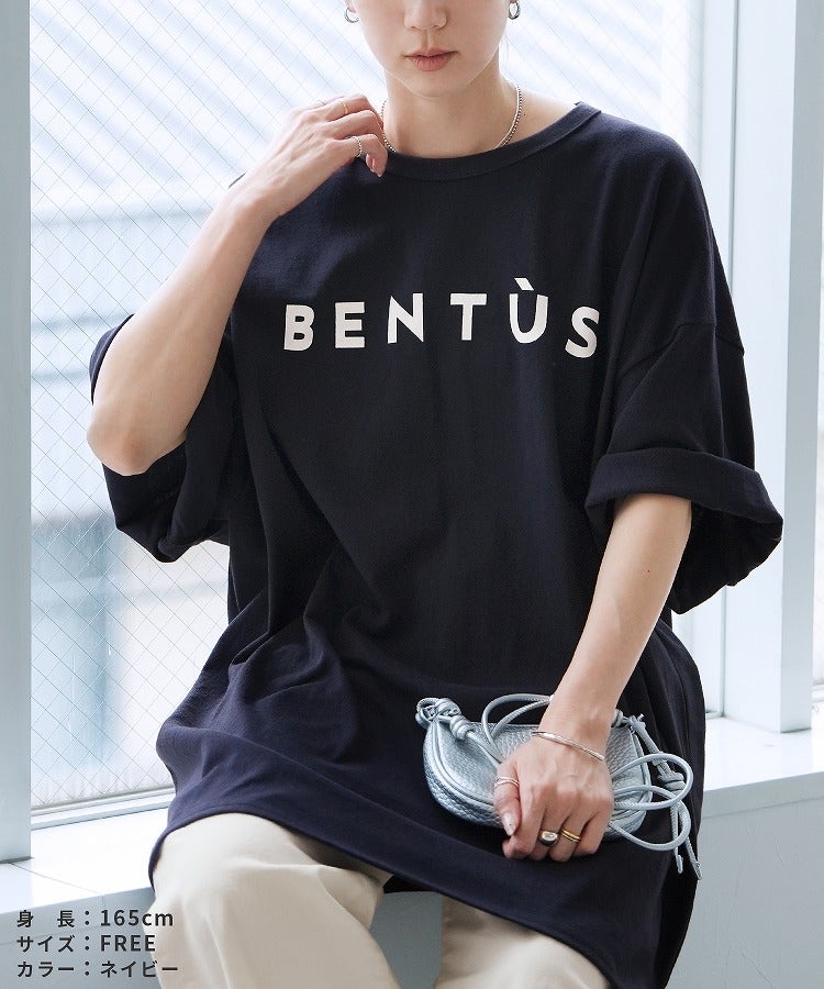 オーバーサイズ五分袖ロゴTシャツ(240223) メール便発送10 | reca