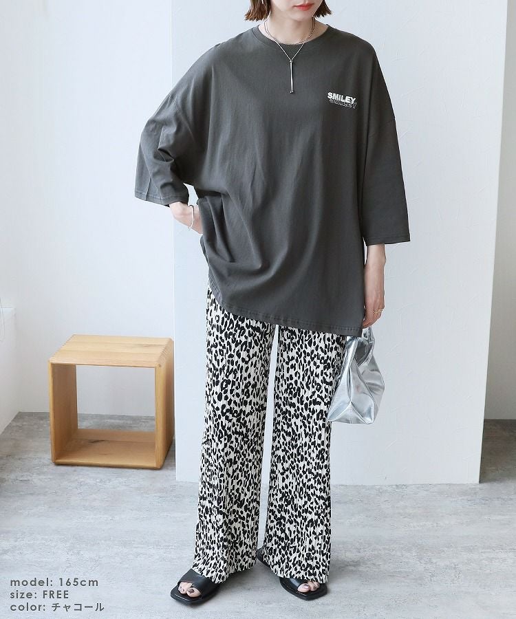 七分袖オーバーサイズロゴTシャツ(240206) ネコポス発送10 | reca