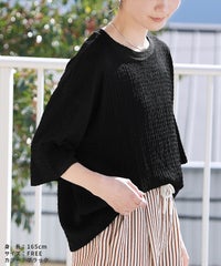 カットシャーリングデザイン半袖Tシャツ(R24138-v) reca レカ メール便発送10 - サムネイル7