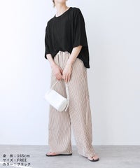 カットシャーリングデザイン半袖Tシャツ(R24138-v) reca レカ メール便発送10 - サムネイル8
