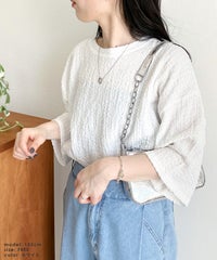 カットシャーリングデザイン半袖Tシャツ(R24138-v) reca レカ メール便発送10 - サムネイル17