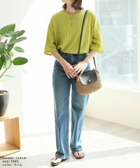 カットシャーリングデザイン半袖Tシャツ(R24138-v) reca レカ メール便発送10 - サムネイル19