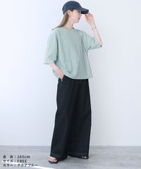 カットシャーリングデザイン半袖Tシャツ(R24138-v) reca レカ メール便発送10 - サムネイル24