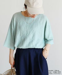 カットシャーリングデザイン半袖Tシャツ(R24138-v) reca レカ メール便発送10 - サムネイル31