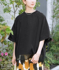 オーガンジー重ねラグラン半袖Tシャツ(day252630) メール便発送10 - サムネイル23