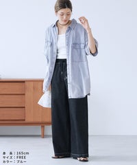 半袖デニムシャツ(p246373) メール便発送10 - サムネイル8