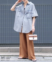 半袖デニムシャツ(p246373) メール便発送10 - サムネイル12