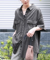 半袖デニムシャツ(p246373) メール便発送10 - サムネイル19