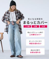 チェック柄オーバーサイズシャツ(p246542) メール便発送10 - サムネイル5