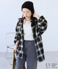チェック柄オーバーサイズシャツ(p246542) メール便発送10 - サムネイル11