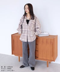 チェック柄オーバーサイズシャツ(p246542) メール便発送10 - サムネイル14