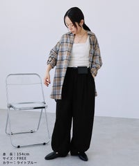 チェック柄オーバーサイズシャツ(p246542) メール便発送10 - サムネイル25