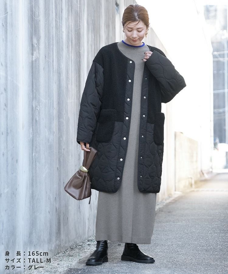 配色ラインニットワンピース(dec-ch-2030) 宅配便発送 | reca 配色ラインニットワンピース(dec-ch-2030) 宅配便発送 | reca