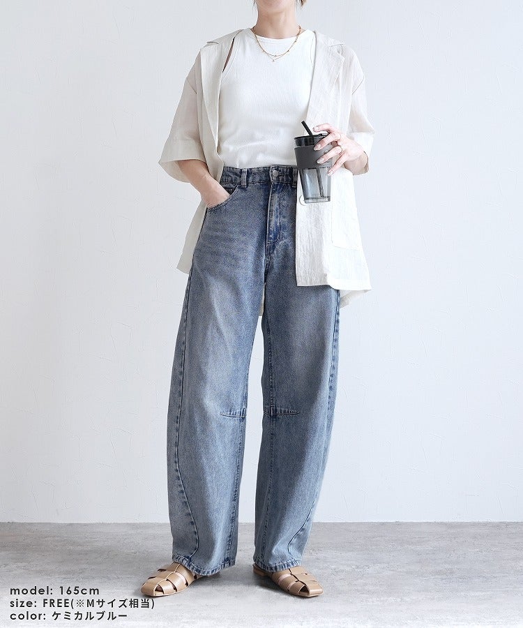 バレルレッグデニムパンツ(p263268) ネコポス発送10 | reca