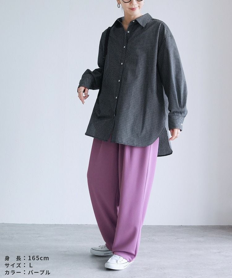 カットジョーゼットタックパンツ(y1106) ネコポス発送10 | reca