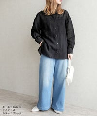 シアーバンドカラーシャツ(dec-co-1059)　メール便発送10 - サムネイル14