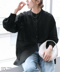 シアーバンドカラーシャツ(dec-co-1059)　メール便発送10 - サムネイル16