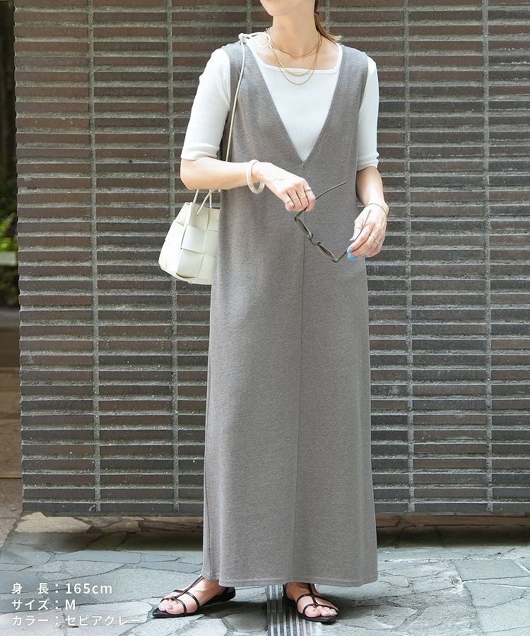 前後2WAYノースリーブロングワンピース(bel-bs-288) ネコポス発送10