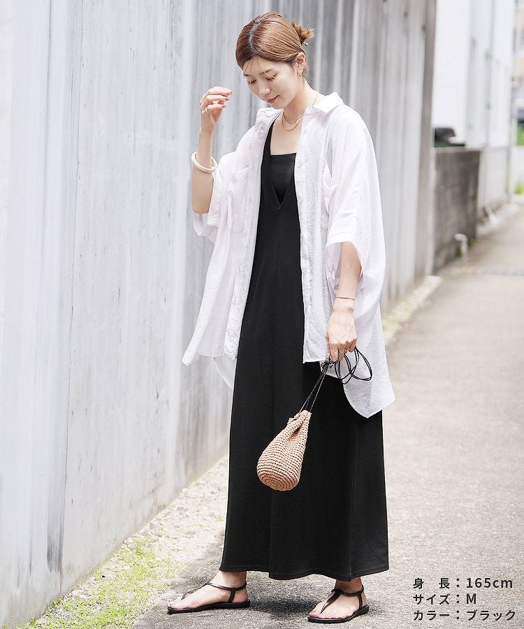 前後2WAYノースリーブロングワンピース(bel-bs-288) ネコポス発送10