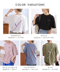 ゆるロゴ発泡プリント＆刺繍BIGTシャツ(day254861)　メール便発送10 - サムネイル7
