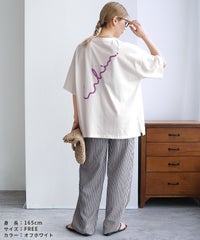 ゆるロゴ発泡プリント＆刺繍BIGTシャツ(day254861)　メール便発送10 - サムネイル12