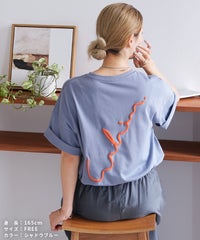 ゆるロゴ発泡プリント＆刺繍BIGTシャツ(day254861)　メール便発送10 - サムネイル18