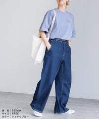 ゆるロゴ発泡プリント＆刺繍BIGTシャツ(day254861)　メール便発送10 - サムネイル19