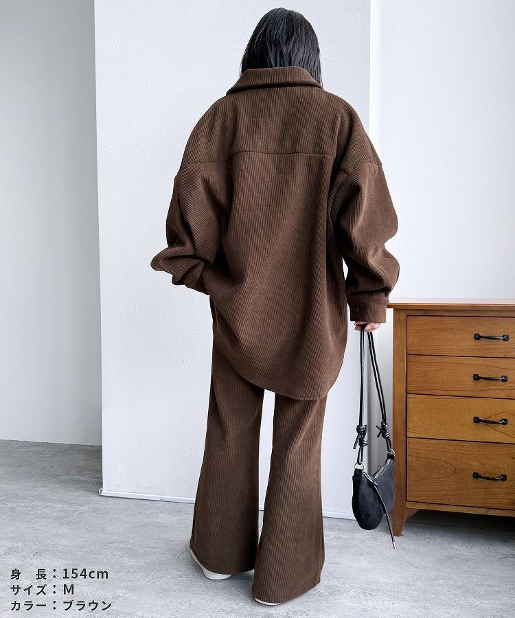 コーデュロイ裏フリースフレアパンツ(y2854) 2025年秋冬新作 | reca