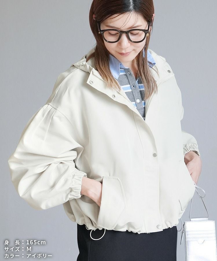 【美品✴︎】yori 撥水ストレッチパーカー アイボリー 撥水ストレッチパーカー – yori shirocon