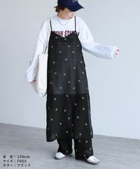 小花柄刺繍シアーキャミワンピース(day345431) メール便発送10 - サムネイル18