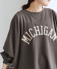 袖ボリュームドルマンロゴTシャツ(an-p262969e)メール便発送10 - サムネイル20