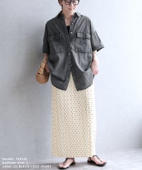 【Official限定】デニム半袖シャツ×プリーツスカートセットcode-35宅配便発送(p246373/y2775) - サムネイル14