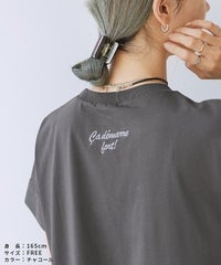 【接触冷感】ロゴ刺繍アシメタックチュニックTシャツ(on6643564) メール便発送10 - サムネイル18