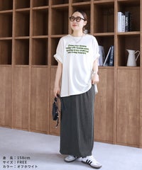 配色フロッキーロゴプリントBIGTシャツ(day256169) メール便発送10 - サムネイル10