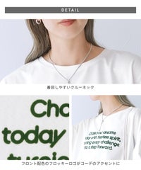 配色フロッキーロゴプリントBIGTシャツ(day256169) メール便発送10 - サムネイル24