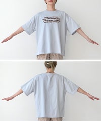 配色フロッキーロゴプリントBIGTシャツ(day256169) メール便発送10 - サムネイル27